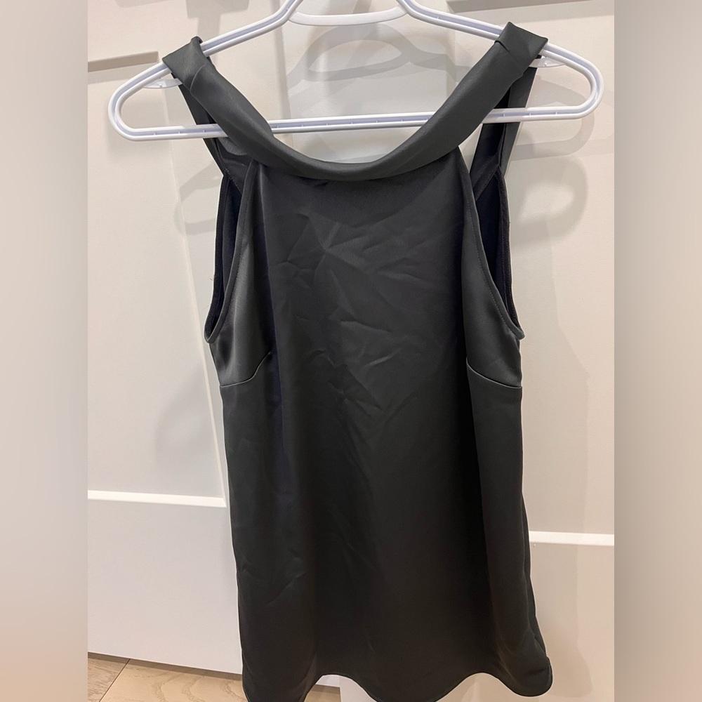 Reiss Black Racerback Tank Top - Picture 3 of 3